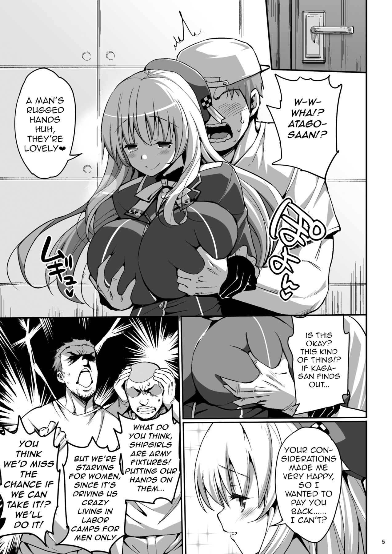 Hentai Manga Comic-Divinely-Breasted Atago's Bitch Orgy-Read-5